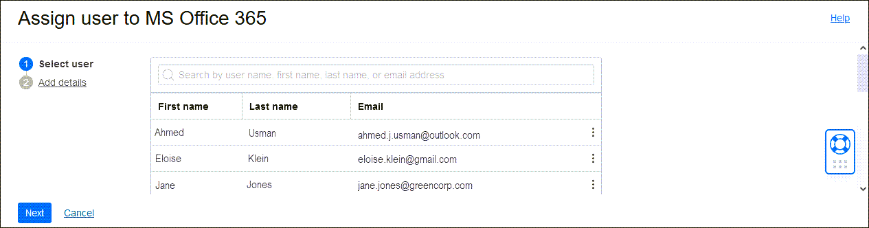 Click to expand Assign user to MS Office 365 application