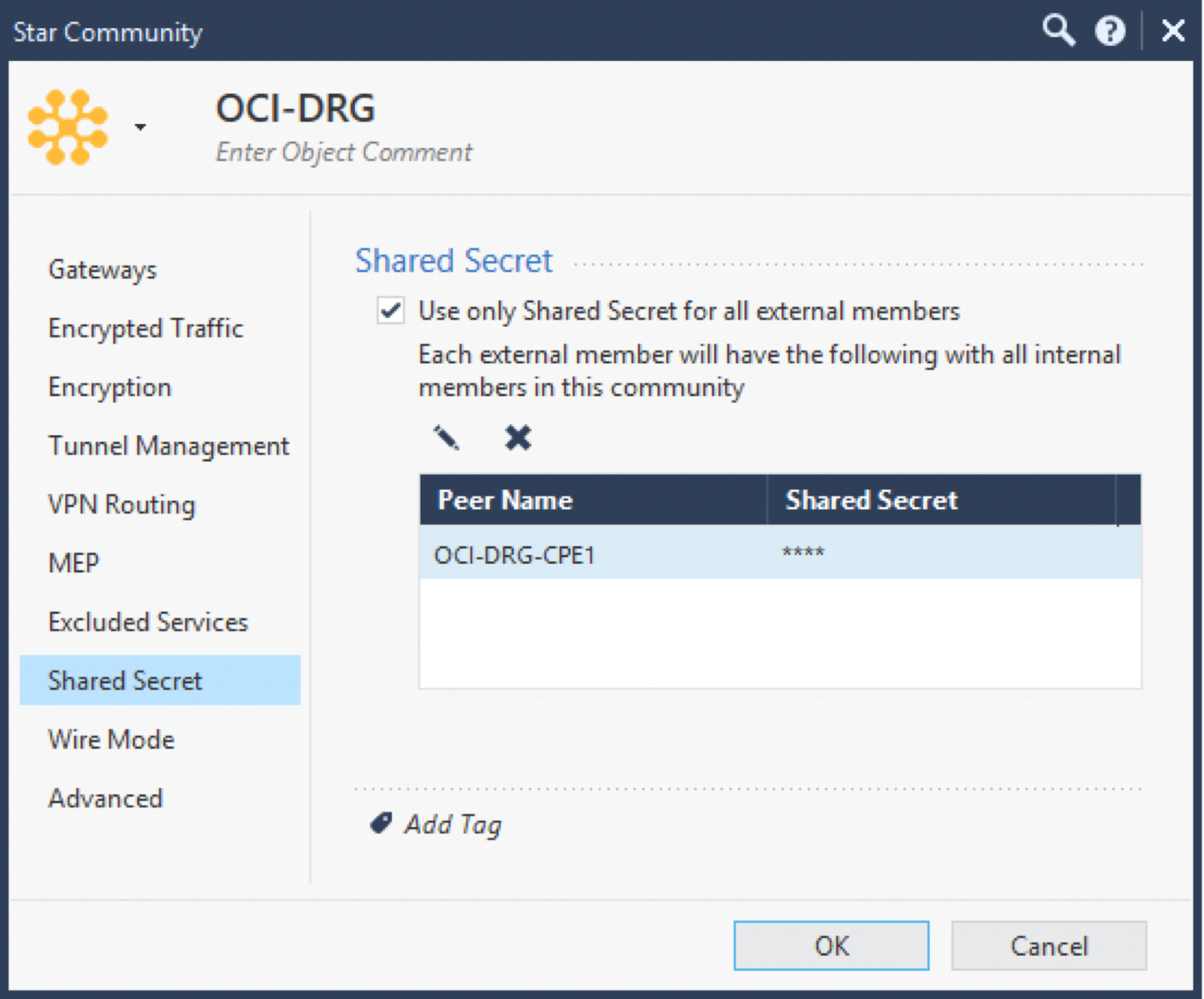 Click to expand This image shows where you can specify the shared secret for the tunnel.