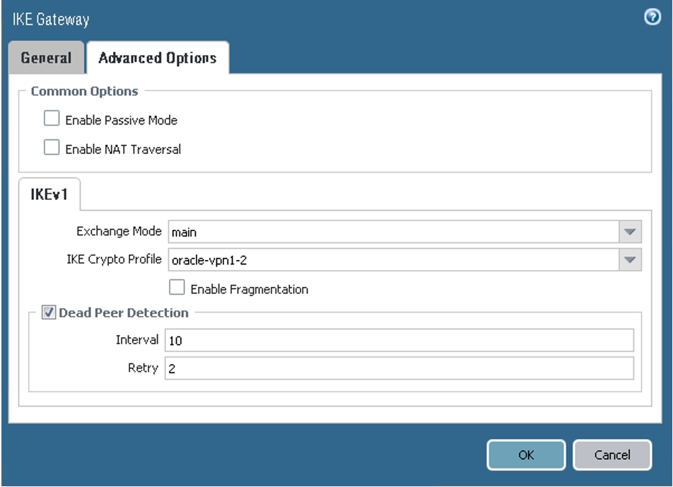 Click to expand This image shows the IKE gateway advanced options for the second peer.