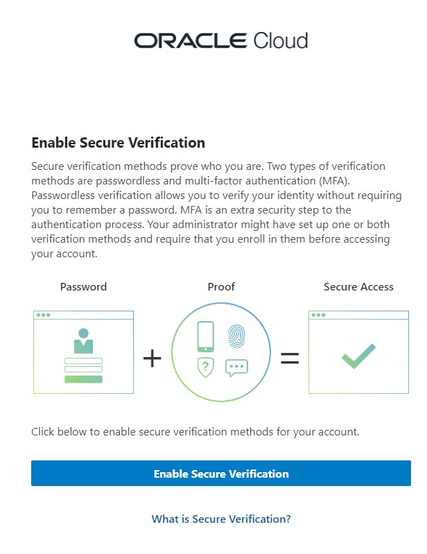 Click to expand MFA enrollment screen.