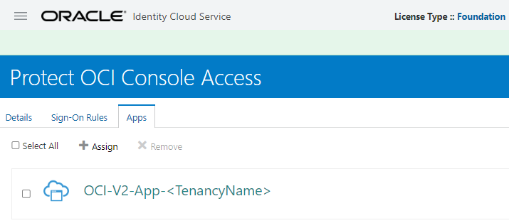 Click to expand Add Console App to the Sign-On Policy