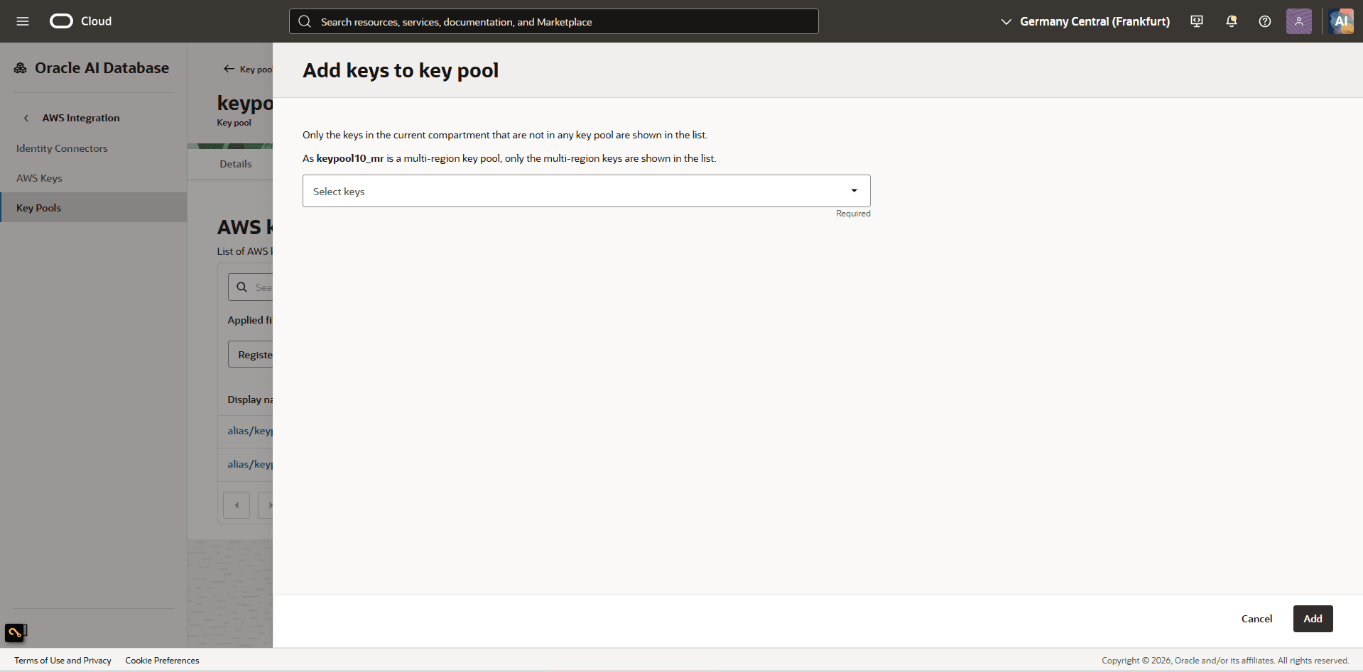 This screenshot shows how to discover an AWS key.