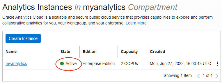 Description of console_oac_status.jpg follows Description of console_oac_status.jpg follows