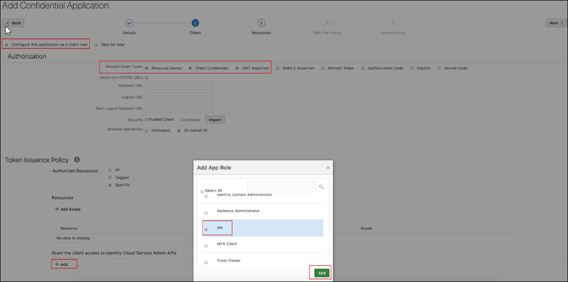 Grant Me access to IDCS APIs Grant Me access to IDCS APIs