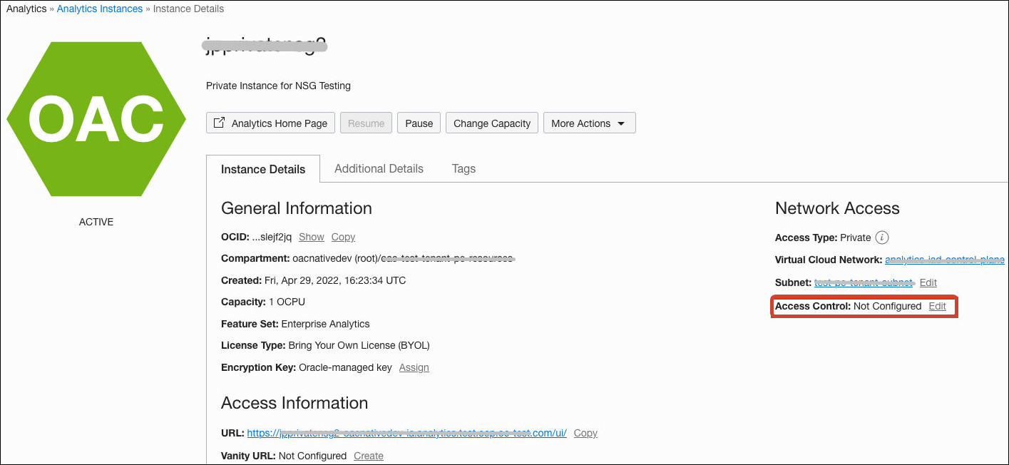 Access Contol Edit link Access Contol Edit link