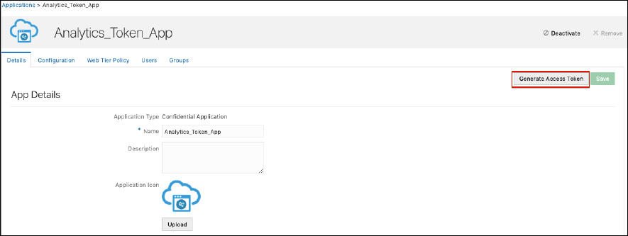 Generate access token Generate access token