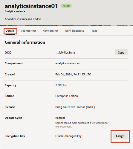 Description of oac_key_assign.jpg follows Description of oac_key_assign.jpg follows