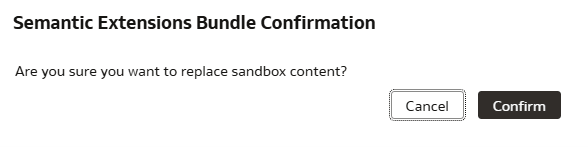 Semantic extensions bundle confirmation dialog Semantic extensions bundle confirmation dialog