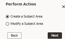 The Perform Action dialog The Perform Action dialog