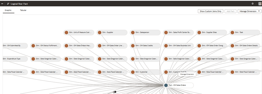 The Logical Star: Fact page displaying the Dim – Customer Sold To dimension The Logical Star: Fact page displaying the Dim – Customer Sold To dimension