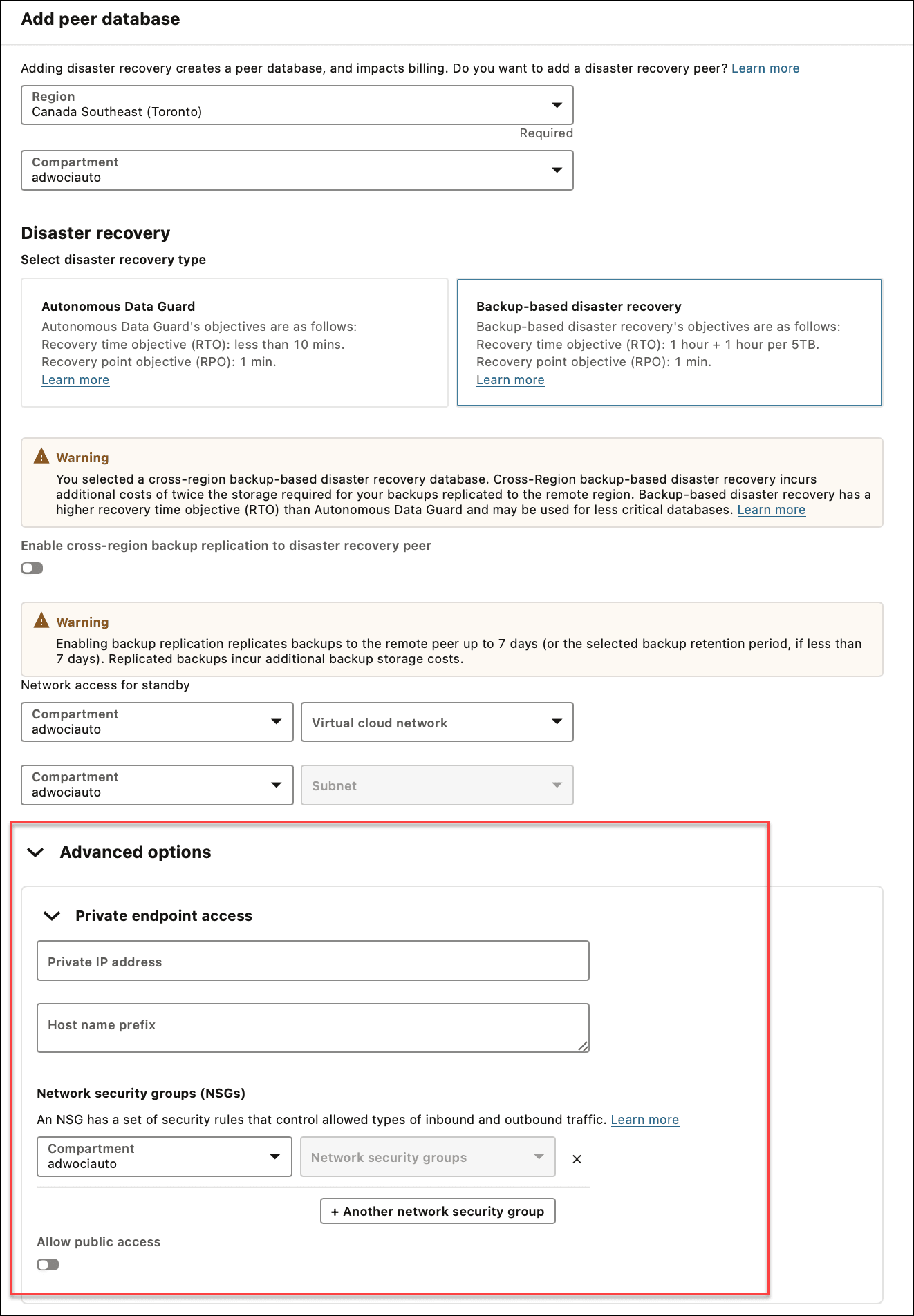 Description of adb_create_cross_region_peer_private_endpoint.png follows