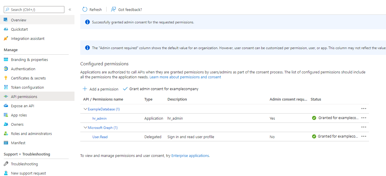 Description of azure-grant-consent.png follows Description of azure-grant-consent.png follows
