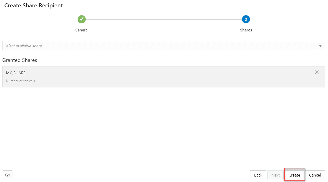 Description of create-share-recipients-shares-new.png follows Description of create-share-recipients-shares-new.png follows
