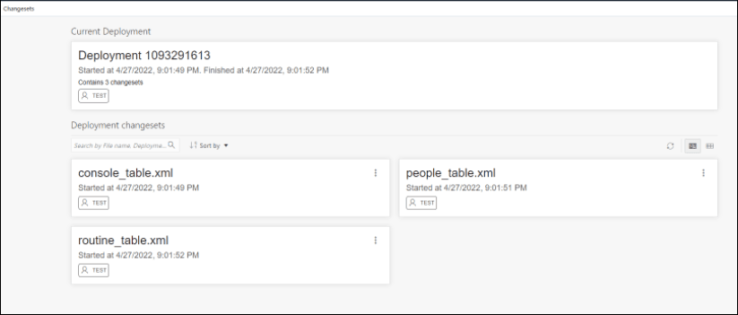 This image shows the deployment page in Liquibase. This image shows the deployment page in Liquibase.