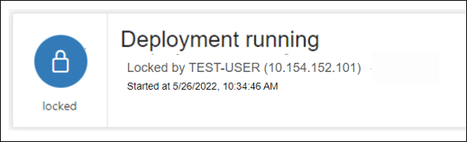 This image shows the status of the deployment. This image shows the status of the deployment.