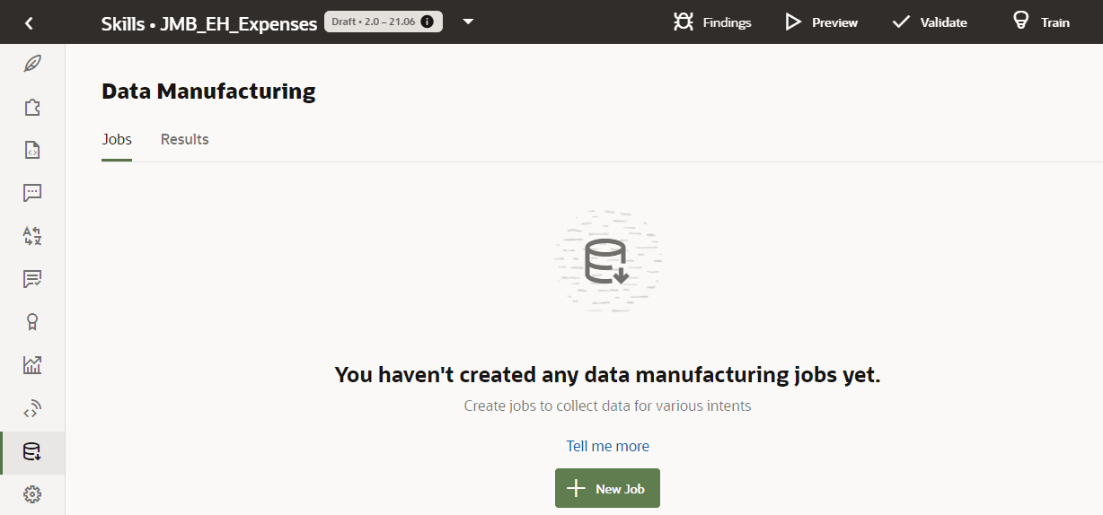 Description of create-job-landing-page.png follows Description of create-job-landing-page.png follows