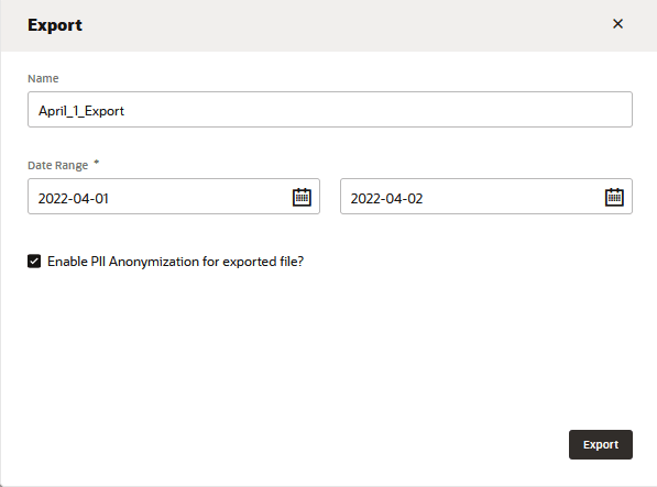 Description of insights-export-dialog.png follows Description of insights-export-dialog.png follows