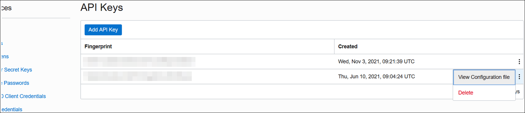 Graphic shows the View Configuration file menu option. Graphic shows the View Configuration file menu option.