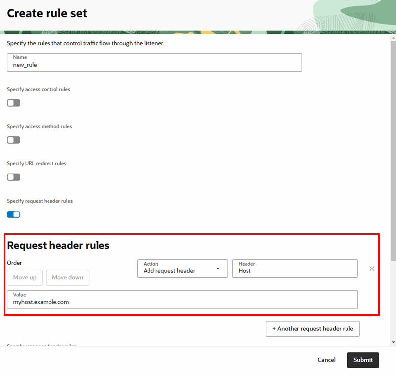 Description of waf-load-create-ruleset.png follows Description of waf-load-create-ruleset.png follows