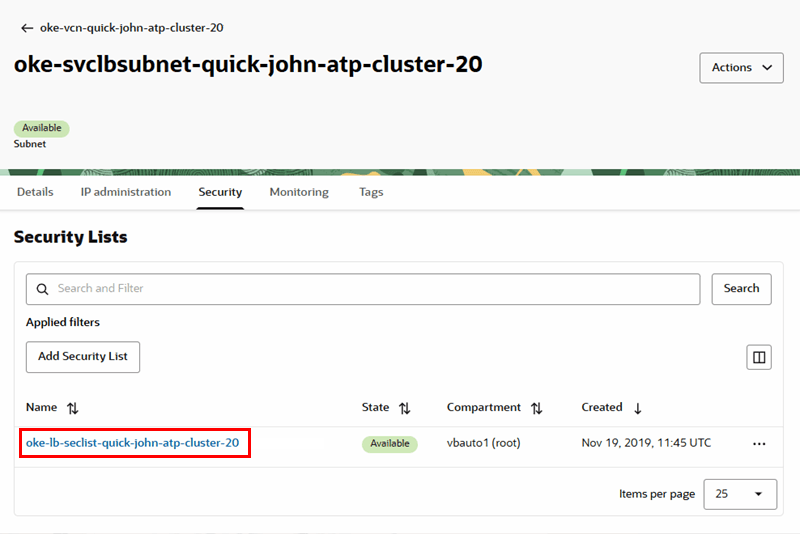 Description of waf-load-subnet-security.png follows Description of waf-load-subnet-security.png follows