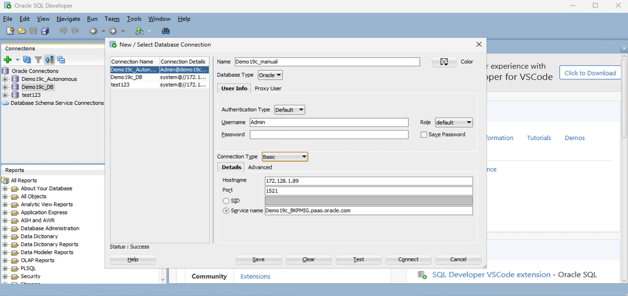 This screenshot shows how to configure SQL Developer. This screenshot shows how to configure SQL Developer.