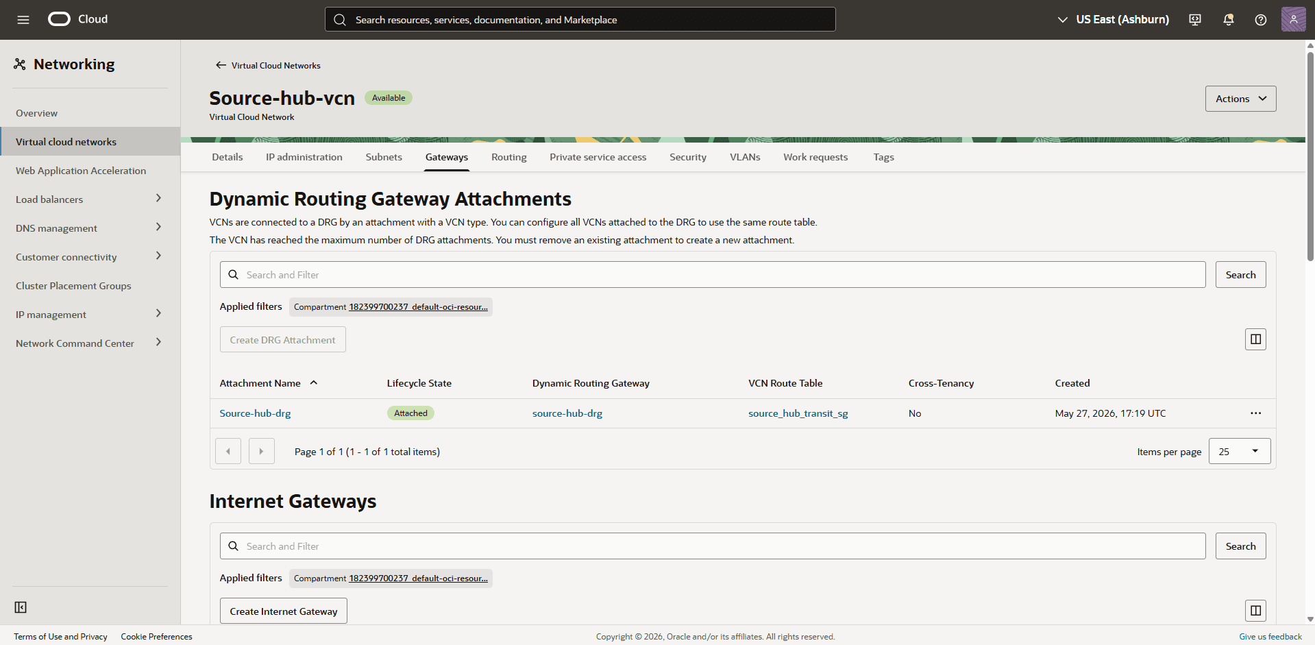 This screenshot shows the required configuration for cross-region restore.