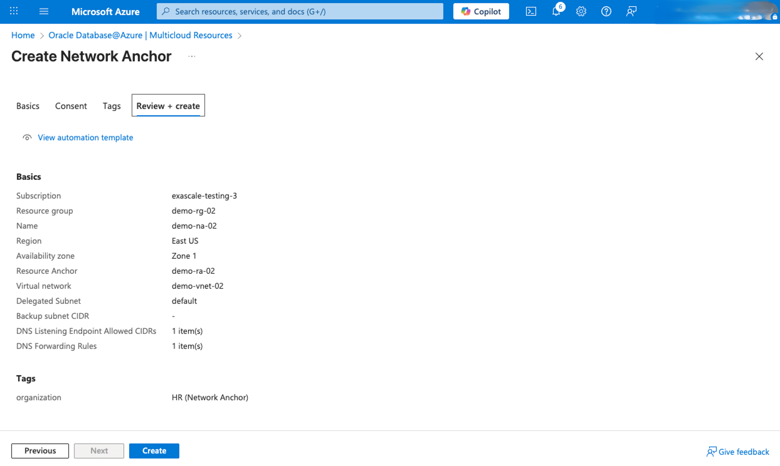 This screenshot shows how to create a Network Anchor. This screenshot shows how to create a Network Anchor.